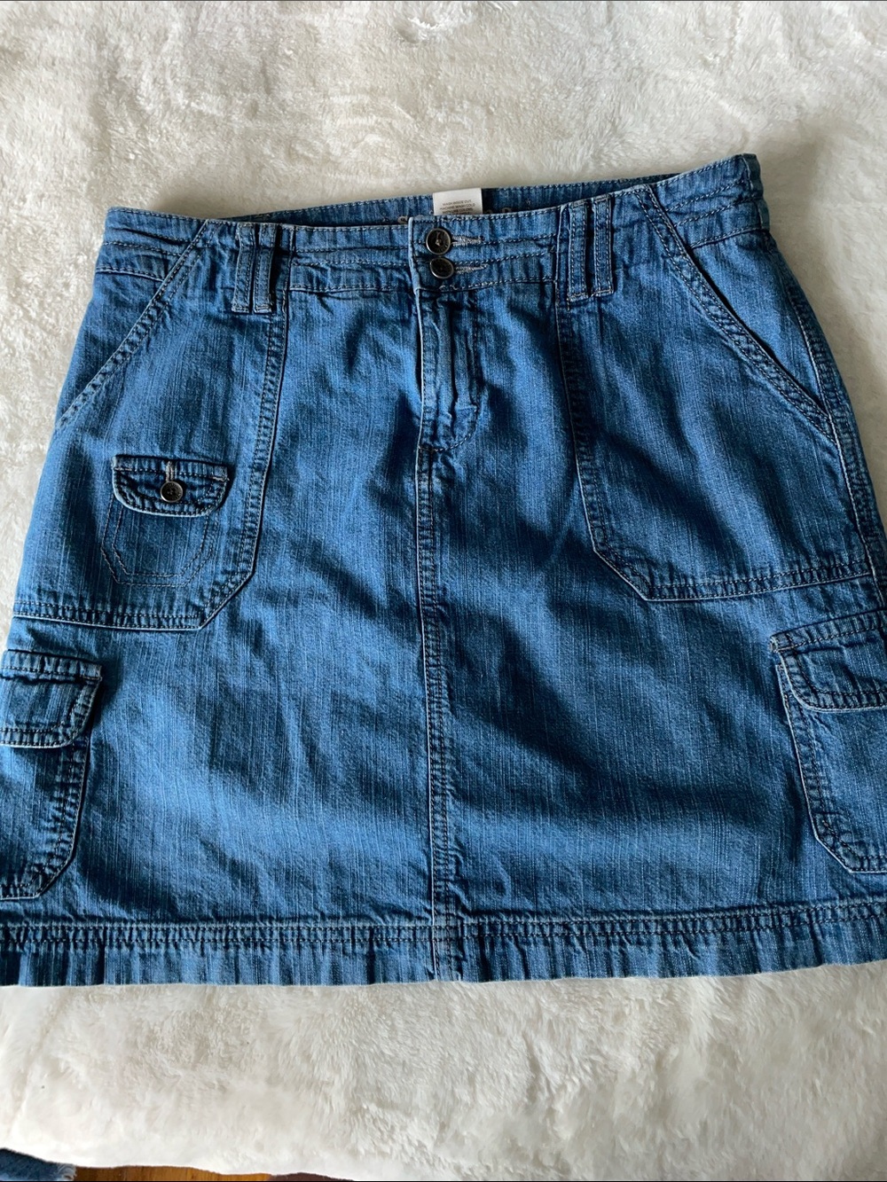 Sonoma size 4 cotton denim cargo skort